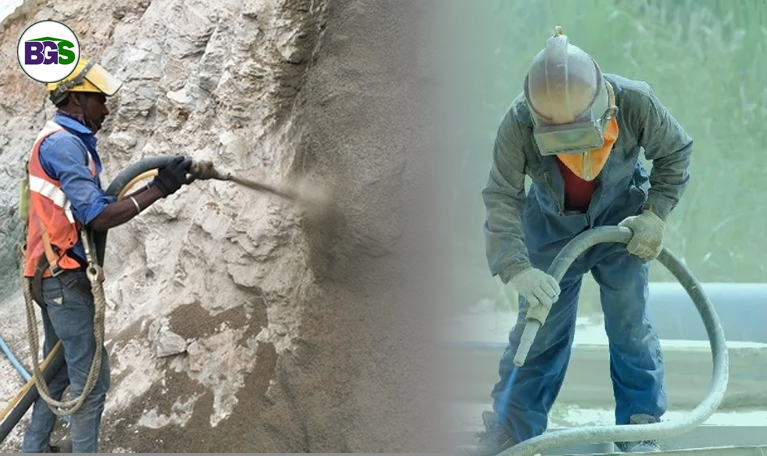 sand blasting