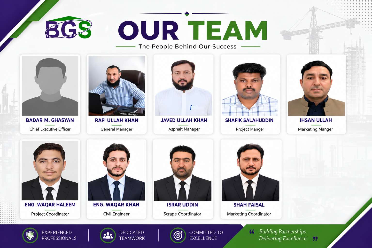 BGS Construction Team Poster